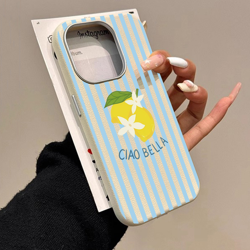 Samsung Galaxy A55 - Funda con Diseño Retro de Rayas