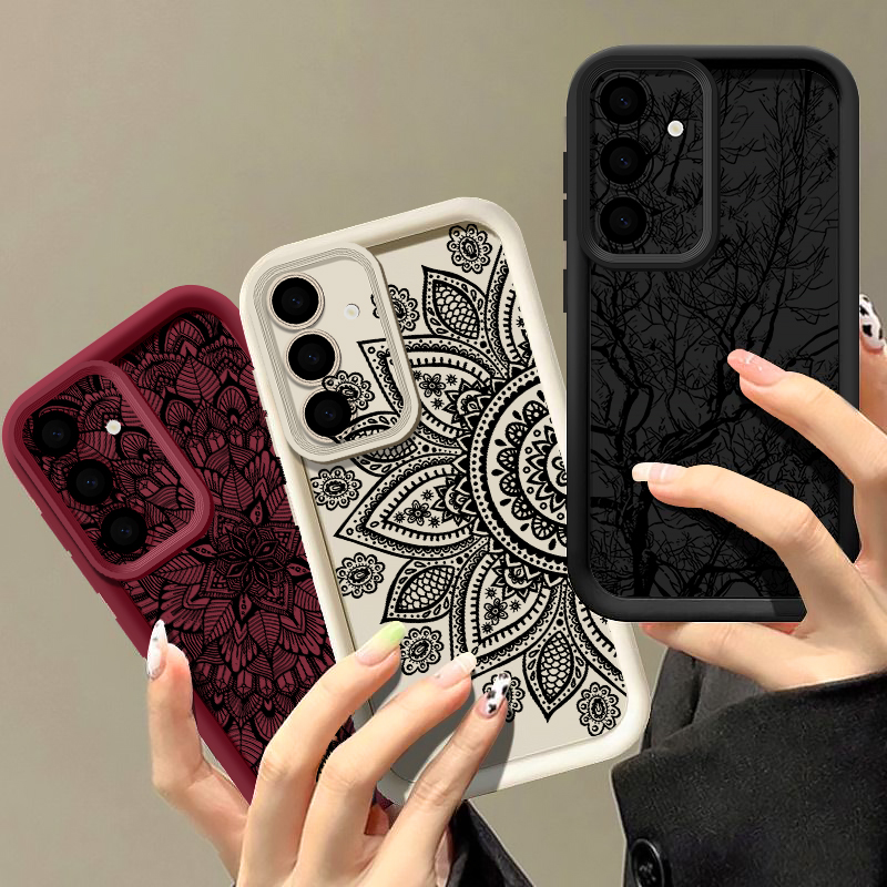 Funda con patrón de tótem de f - Samsung Galaxy A55 reseña y precio