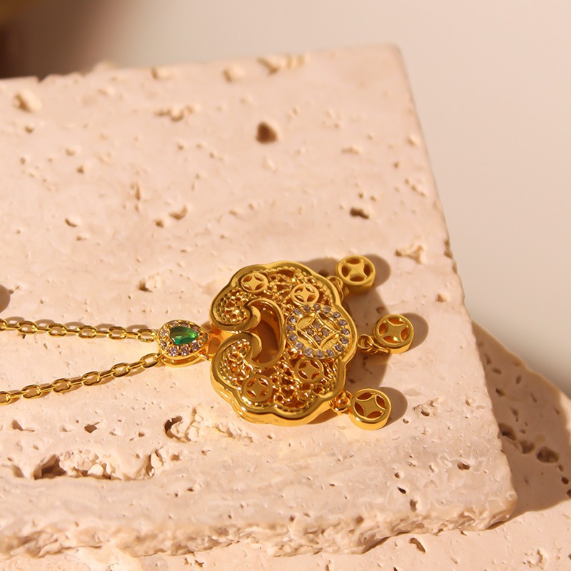 Collar con cerradura de larga  - Luxury Lifestyle Jewelry reseña y precio