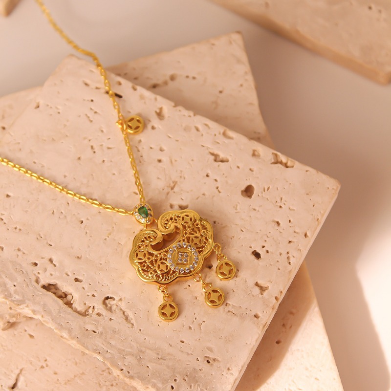 Collar con cerradura de larga  - Luxury Lifestyle Jewelry reseña y precio