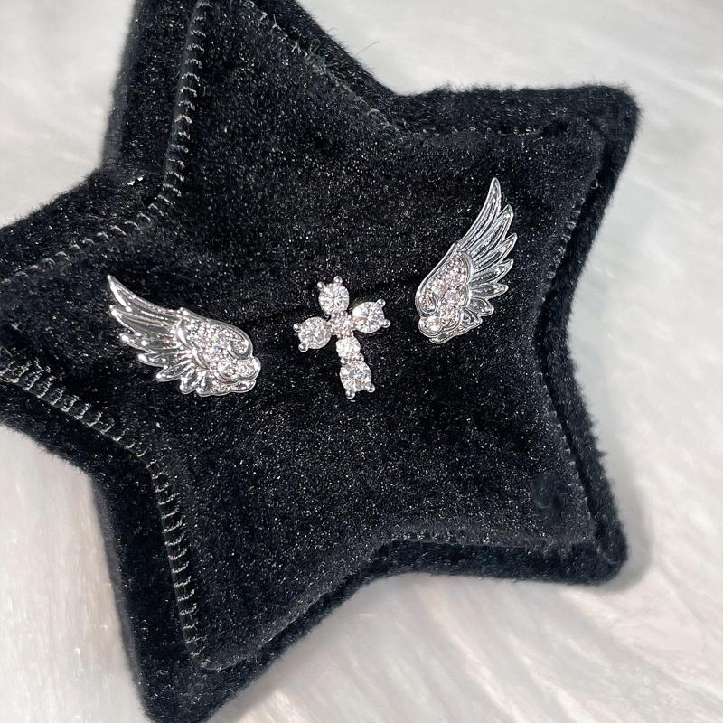 Pendientes de Cruz con Alas de - Luxury Lifestyle Jewelry reseña y precio