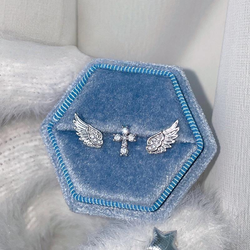 Pendientes de Cruz con Alas de - Luxury Lifestyle Jewelry reseña y precio