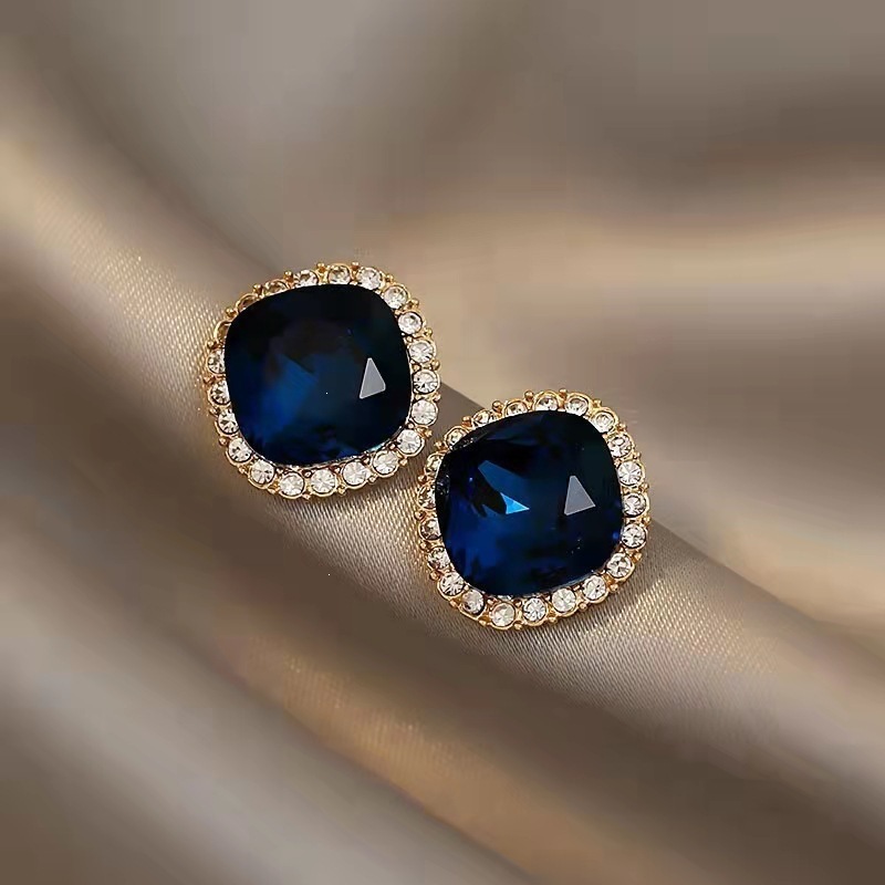 Pendientes de cristal azul cua - Luxury Lifestyle Jewelry reseña y precio