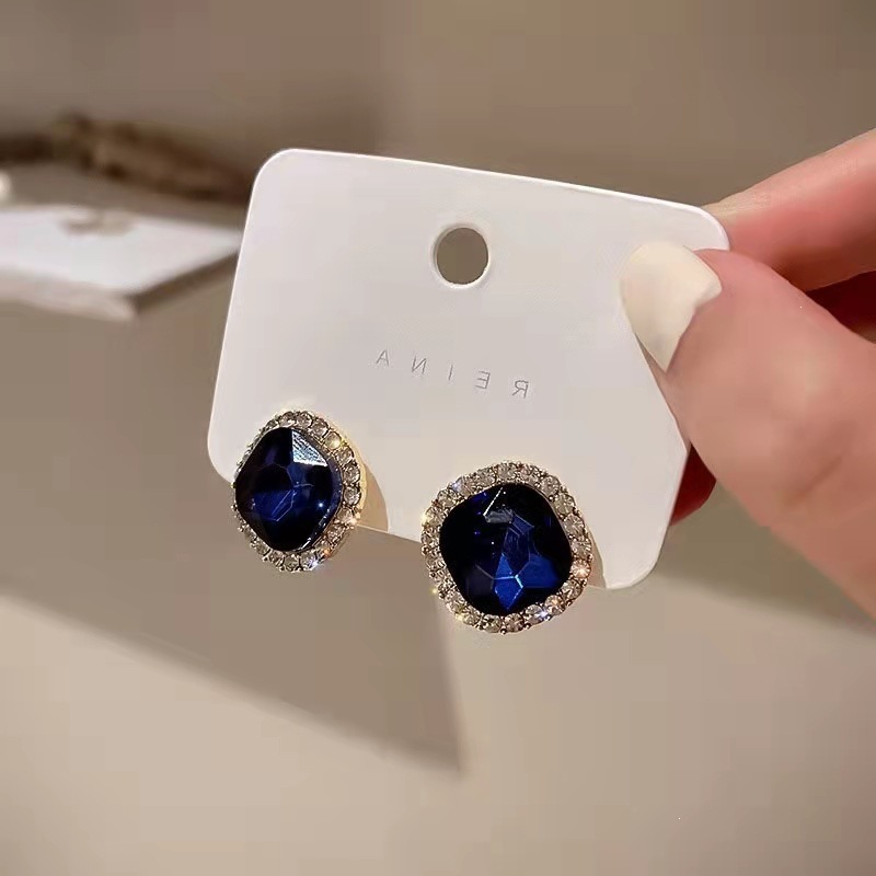 Pendientes de cristal azul cua - Luxury Lifestyle Jewelry reseña y precio